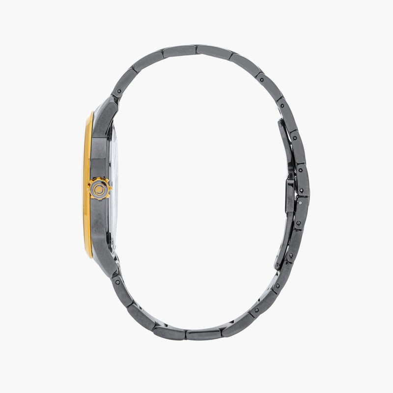 OMAX ساعة أوماكس ماستربيس للرجال - قرص أزرق، سوار فضي - Image 3